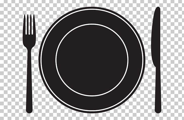 Knife Table Fork Plate PNG, Clipart, Black And White, Circle, Cookware And Bakeware, Cutlery, Dishware Free PNG Download