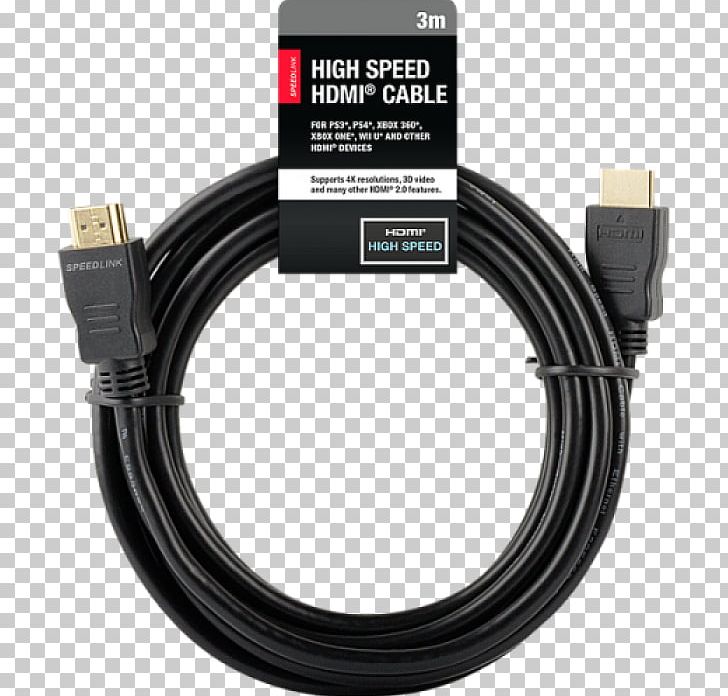 PlayStation 3 PlayStation 4 HDMI Speedlink Electrical Cable PNG, Clipart, Cable, Coaxial Cable, Data Transfer Cable, Electrical Cable, Electronic Device Free PNG Download