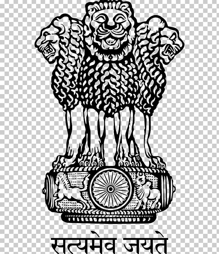 4 Lions In India Emblem Represent