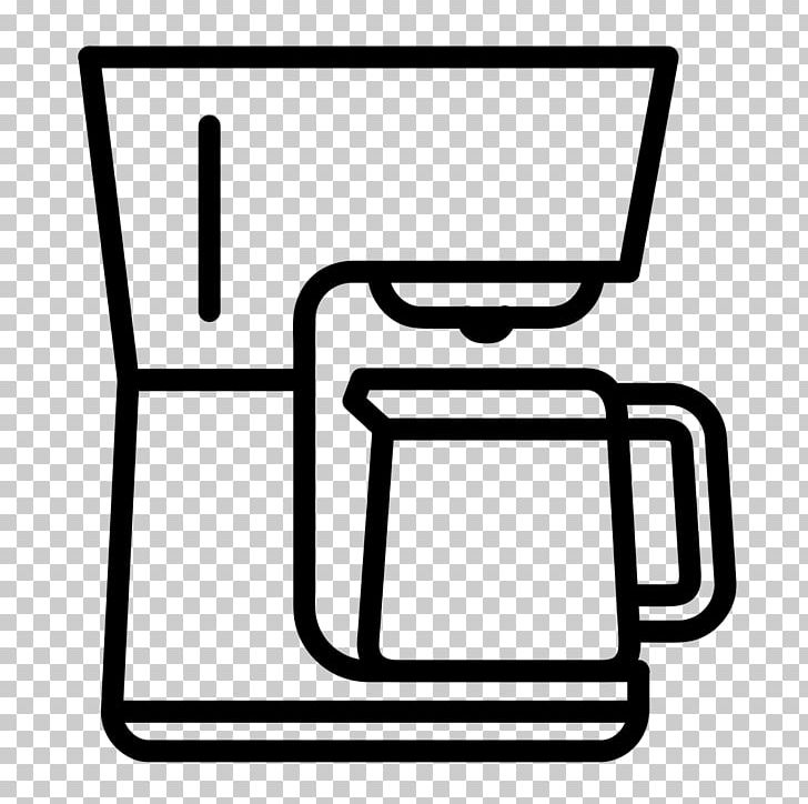 Computer Icons Coffeemaker Cottage Kitchen Furniture PNG, Clipart, Angle, Area, Black, Black And White, Chair Free PNG Download