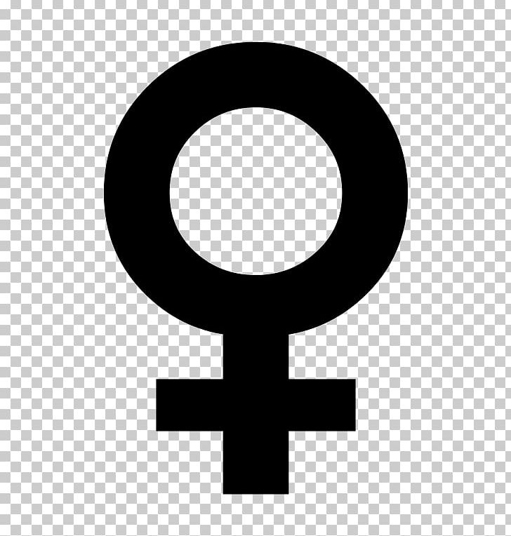 Gender Symbol Female Sign PNG, Clipart, Black And White, Circle, Female, Female Icon Gender, Femininity Free PNG Download