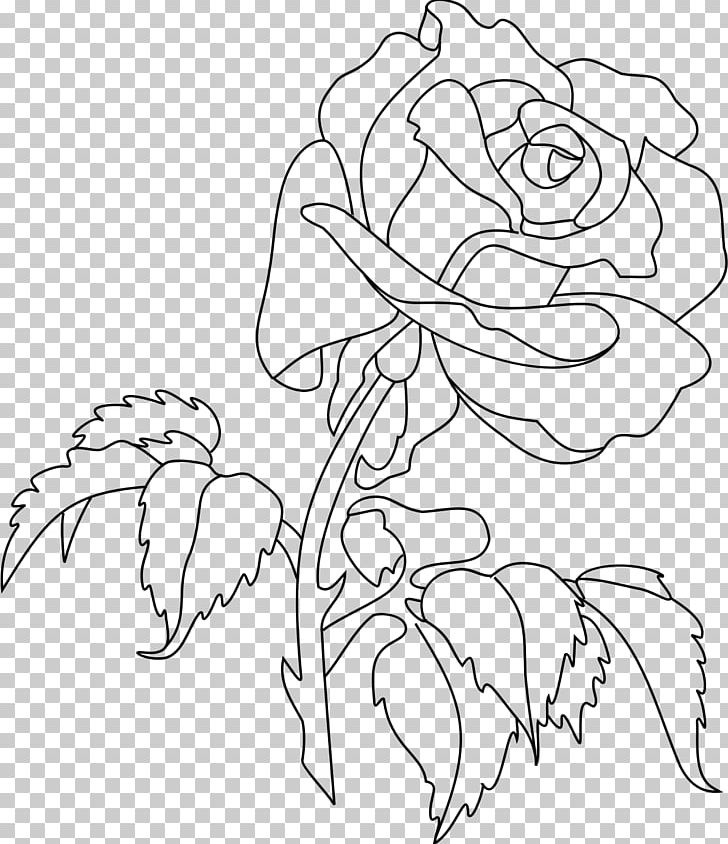 Rose Coloring Book Flower Drawing PNG, Clipart, Art, Artwork, Ausmalbild, Black, Black And White Free PNG Download