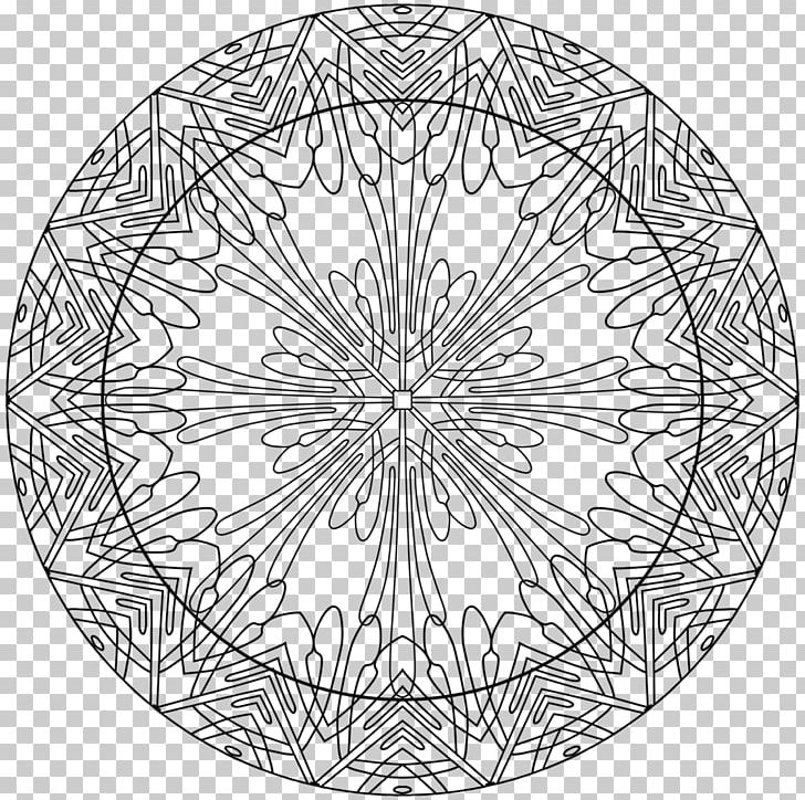 Circle Symmetry Line Art Point Pattern PNG, Clipart, Area, Black And White, Circle, Education Science, Line Free PNG Download