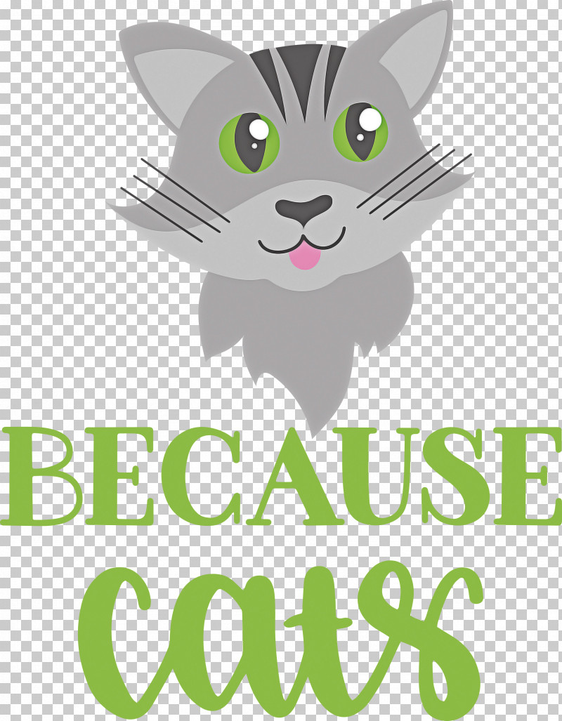 Because Cats PNG, Clipart, Cartoon, Cat, Character, Dog, Green Free PNG Download