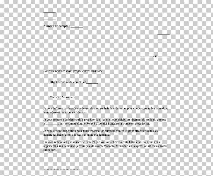 Document Letter Droit Au Compte Bank Account PNG, Clipart, Angle, Area, Bank, Bank Account, Bank Statement Free PNG Download