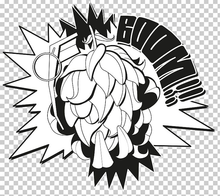 Beer Common Hop Drawing PNG, Clipart, Artwork, Black, Black And White, Bottle, Cartoon Free PNG Download