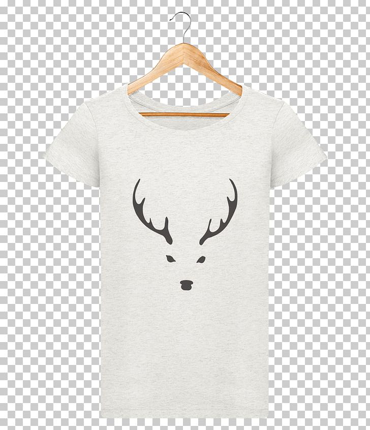 T-shirt Woman Sleeve Fashion Collar PNG, Clipart, Antler, Clothing, Collar, Deer, Dress Free PNG Download