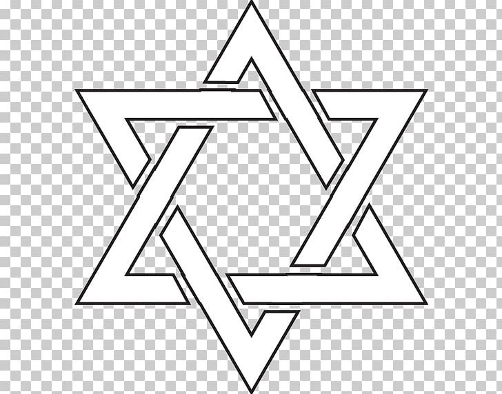 Star Of David Judaism Illustration PNG, Clipart, Angle, Area, Black, Black And White, Computer Icons Free PNG Download