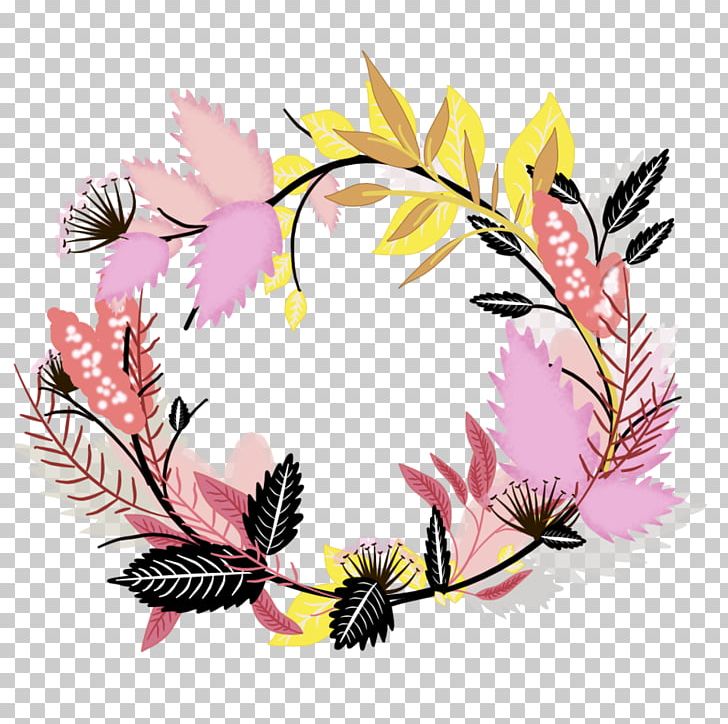 Flower Floral Design Wreath PNG, Clipart, Art, Blume, Branch, Cut Flowers, Flora Free PNG Download
