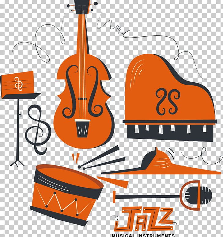 Musical Instruments Jazz Orchestra PNG, Clipart, Artwork, Brand, Drawing, Drum, Guitar Free PNG Download