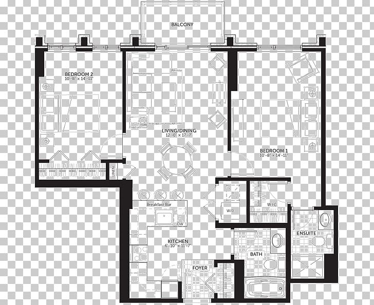 Floor Plan Claridge Homes Condominium PNG, Clipart, Angle, Area, Black And White, Byward Market, Claridge Homes Free PNG Download