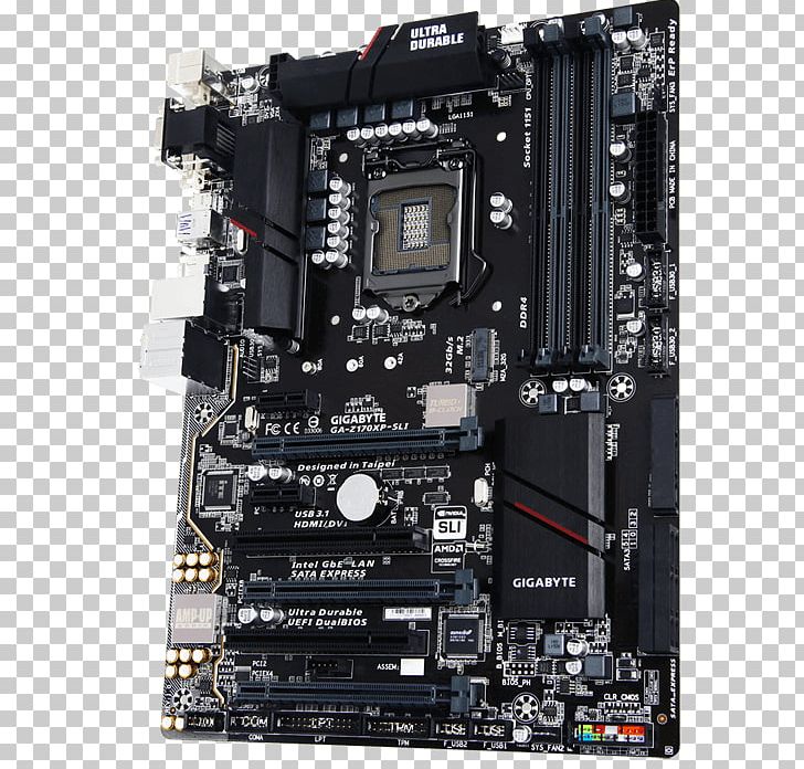Intel LGA 1151 Motherboard Scalable Link Interface Gigabyte Technology PNG, Clipart, Amd Crossfirex, Computer Cooling, Computer Hardware, Cpu, Cpu Socket Free PNG Download