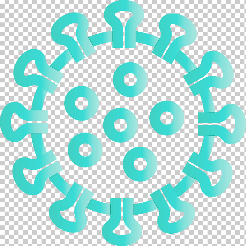 Turquoise Aqua Circle Symbol PNG, Clipart, Aqua, Circle, Corona, Coronavirus, Covid Free PNG Download