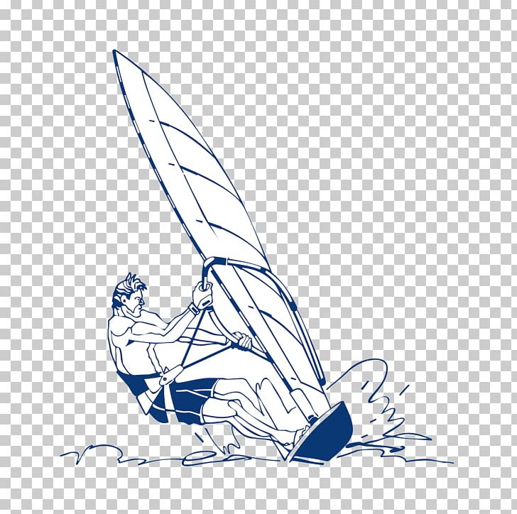 Windsurfing Euclidean PNG, Clipart, Area, Art, Bird, Blue, Creative Arts Free PNG Download