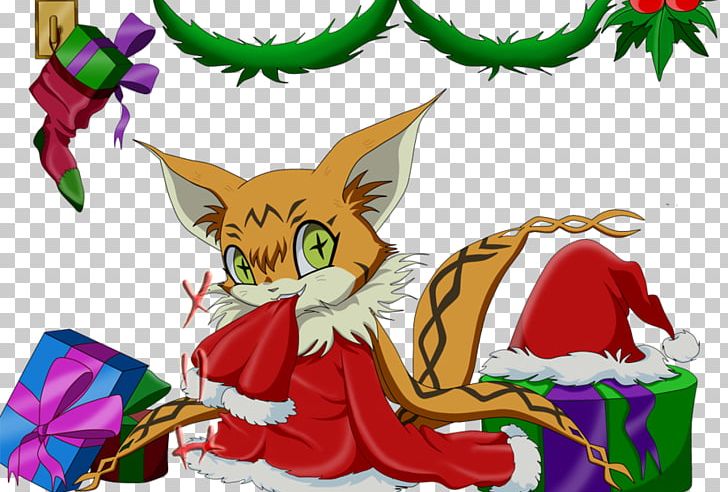 Cat Christmas Ornament Christmas Tree Reindeer PNG, Clipart, Art, Carnivoran, Cartoon, Cat, Cat Like Mammal Free PNG Download