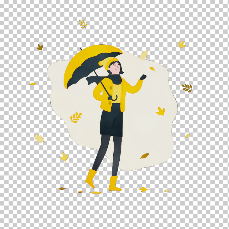 Cartoon Character Yellow Meter Happiness PNG, Clipart, Autumn, Behavior, Cartoon, Character, Happiness Free PNG Download