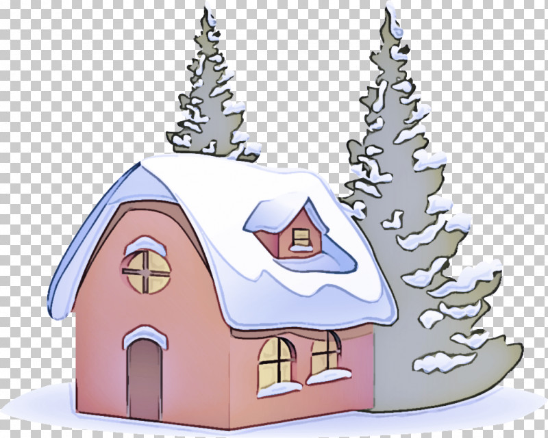 conifers clipart house