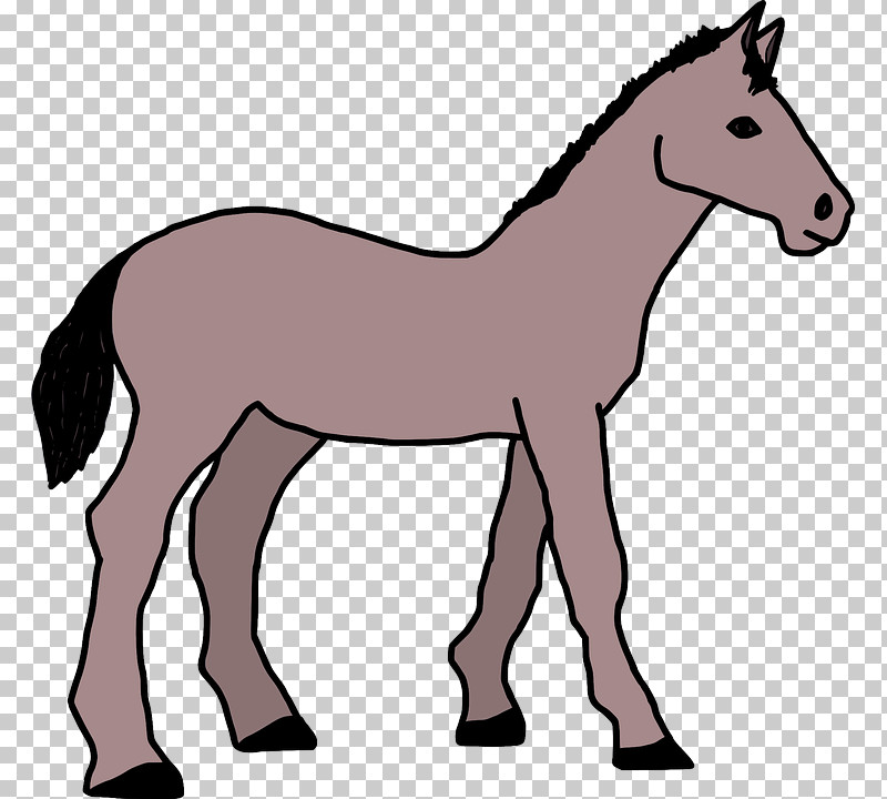 Horse Animal Figure Mane Foal Mare PNG, Clipart, Animal Figure, Colt, Foal, Horse, Line Art Free PNG Download