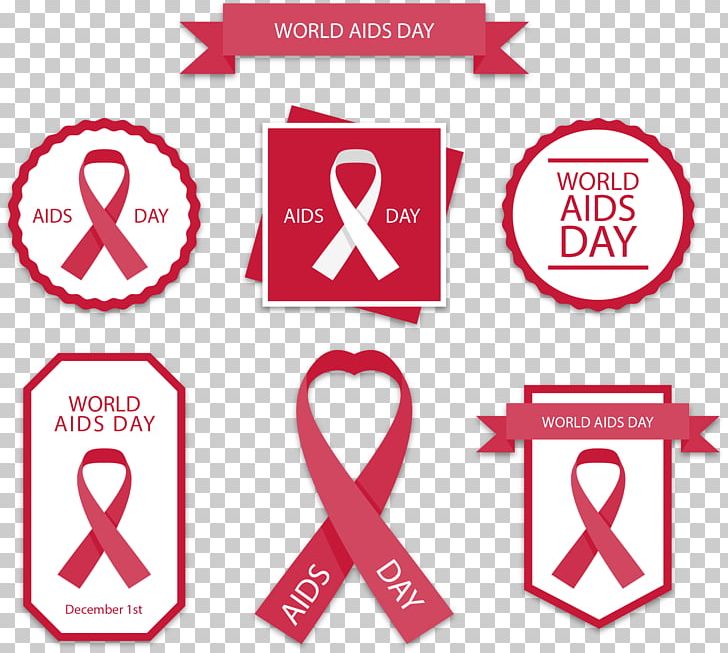 Logo World AIDS Day Red Ribbon PNG, Clipart, Aids, Area, Brand, Encapsulated Postscript, Hand Free PNG Download