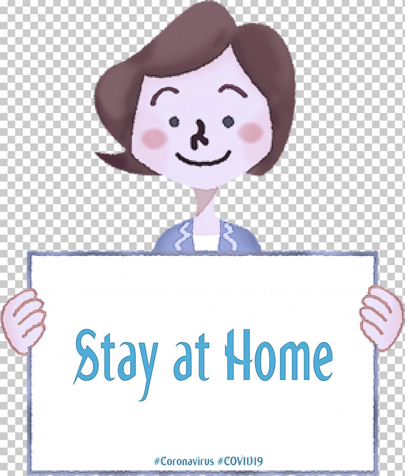 Stay At Home Coronavirus COVID19 PNG, Clipart, Cartoon, Coronavirus, Covid19, Happy, Smile Free PNG Download