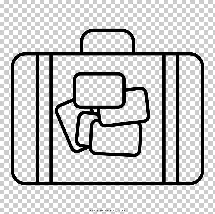 Suitcase Travel Drawing Coloring Book PNG, Clipart, Angle, Animais, Area, Bag, Black And White Free PNG Download