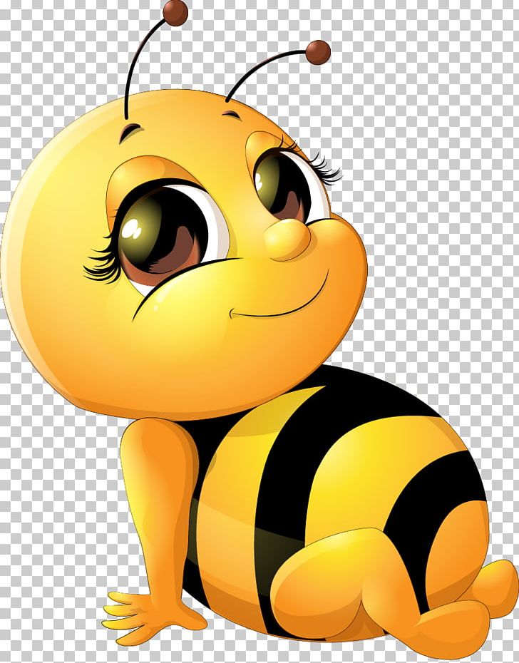 Download Bee Infant Png Clipart Bees Cartoon Computer Wallpaper Cute Bee Cuteness Free Png Download