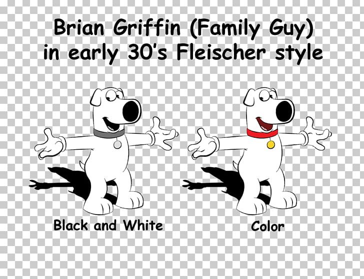 Brian Griffin Canidae Peter Griffin Fleischer Studios Animated Cartoon PNG, Clipart, Black And White, Brian Griffin, Carnivoran, Cartoon, Cat Like Mammal Free PNG Download