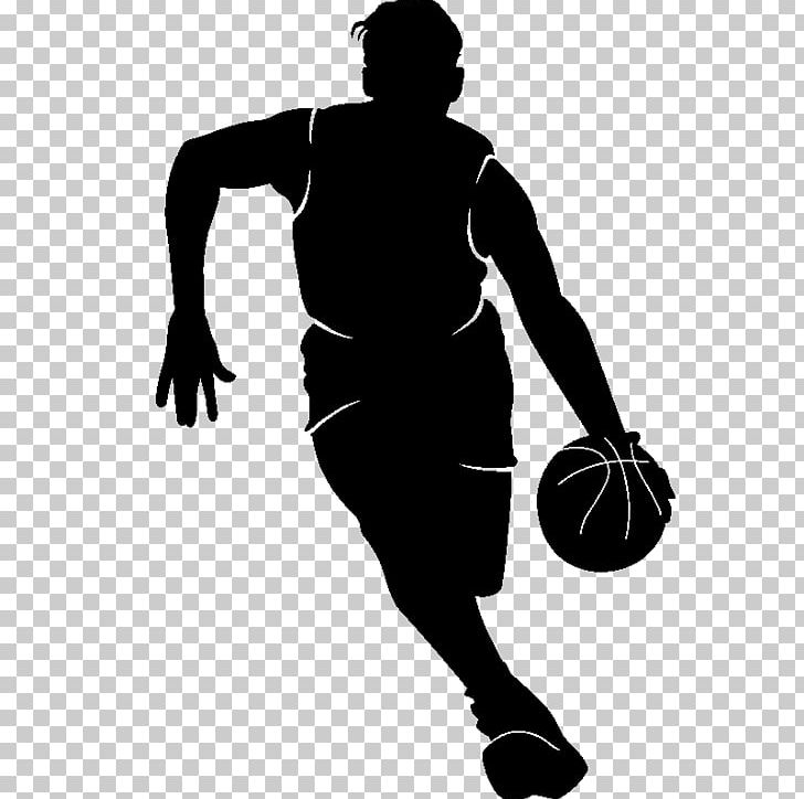 Sport Basketball Player Athlete Sticker PNG, Clipart, Arm, Ball, Basketball Player, Black, Black And White Free PNG Download