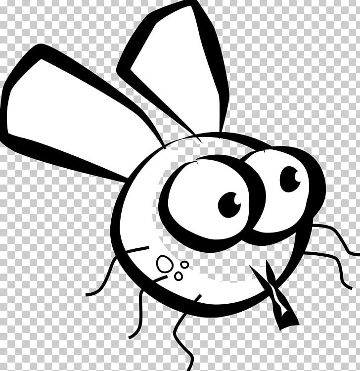 Insect Fly Black And White PNG, Clipart, Artwork, Black And White, Cartoon Fly, Drawing, Face Free PNG Download