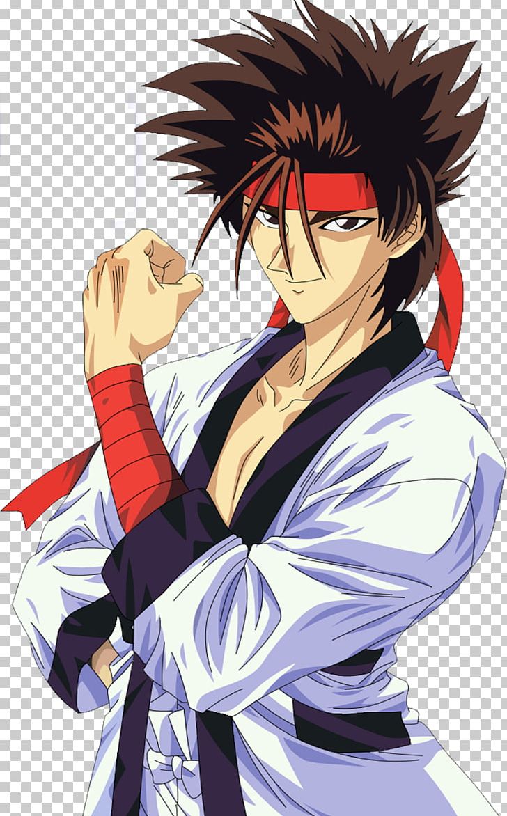 Sanosuke Sagara Kenshin Himura Aoshi Shinomori Hajime Saitô Yahiko Myôjin PNG, Clipart, Anime, Aoshi Shinomori, Art, Artwork, Black Hair Free PNG Download