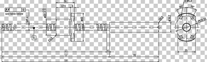 Ball Screw Flange Nut PNG, Clipart, Angle, Ball, Ball Screw, Black And White, Diagram Free PNG Download