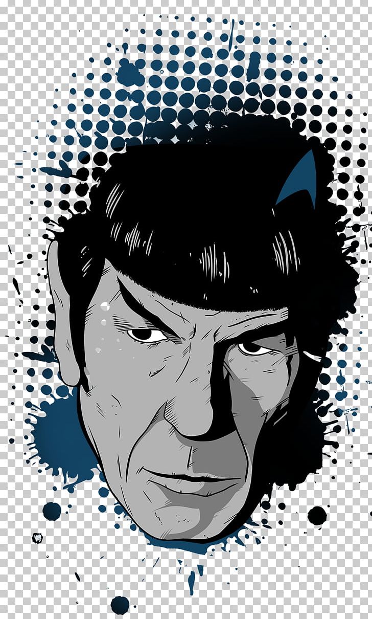 Star Trek Spock Fan Art PNG, Clipart, Art, Art Bbs, Black And White, Caricature, Cartoon Free PNG Download