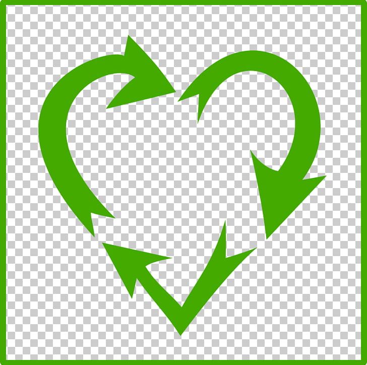 Recycling Symbol Heart Sticker PNG, Clipart, Area, Environmentally Friendly, Grass, Green, Heart Free PNG Download