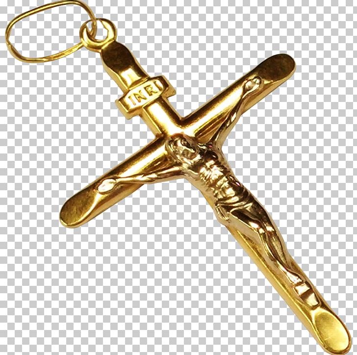 Crucifix 01504 Gold PNG, Clipart, 14 K, 01504, Brass, Cross, Crucifix Free PNG Download