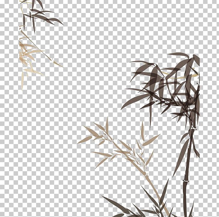 Bamboo Ink Wash Painting Chinoiserie PNG, Clipart, Angle, Art, Bamboo Border, Bamboo Frame, Bamboo Leaf Free PNG Download