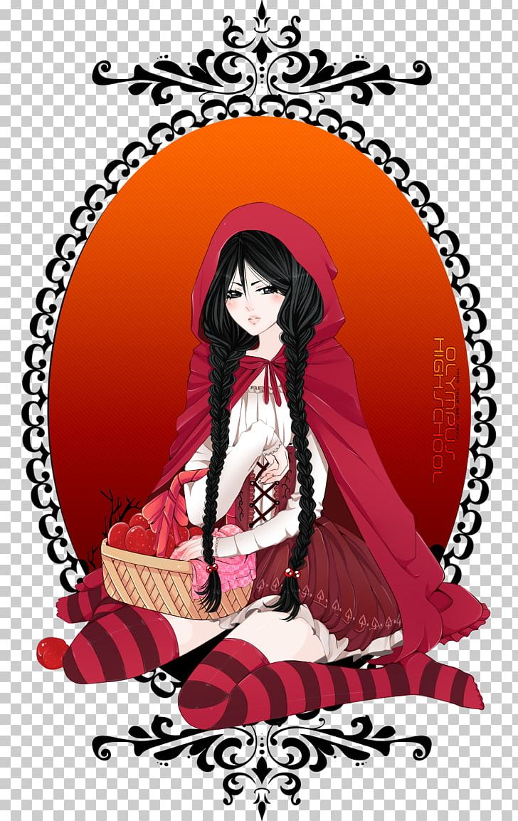 Little Red Riding Hood Gray Wolf Drawing Sakura Haruno Anime PNG, Clipart, Anime, Art, Black Hair, Cartoon, Cosplay Free PNG Download