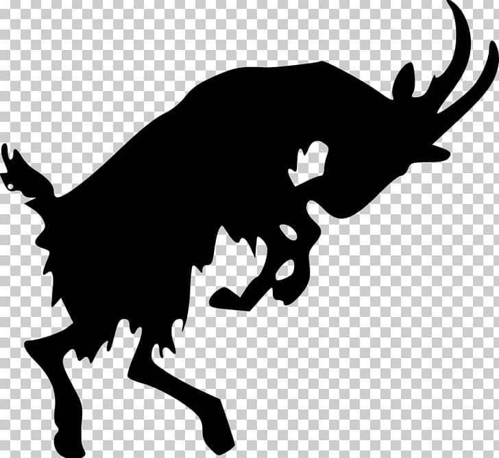 Boer Goat Silhouette PNG, Clipart, Animals, Antler, Black, Black And White, Boer Goat Free PNG Download