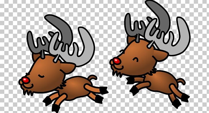Rudolph Reindeer Santa Claus PNG, Clipart, Antler, Carnivoran, Cartoon, Cartoon Pictures Of Reindeer, Cattle Like Mammal Free PNG Download