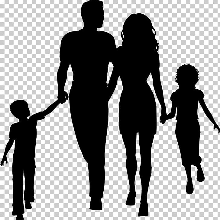 Family Silhouette PNG, Clipart, Black And White, Cartoon, Child, Clip Art, Family Free PNG Download