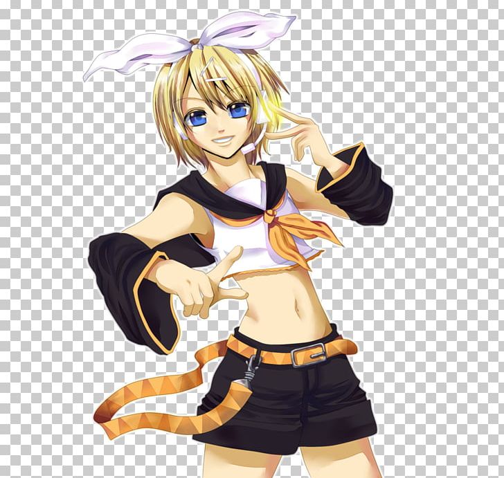 Kagamine Rin/Len Vocaloid Hatsune Miku: Project Diva X PNG, Clipart, Anime, Brown Hair, Character, Clothing, Costume Free PNG Download