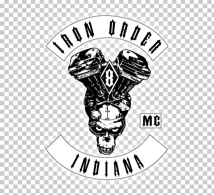 Motorcycle Club Iron Order M.C. Association PNG, Clipart, Art, Association, Black And White, Bone, Brand Free PNG Download