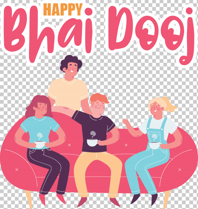 Bhai Dooj Bhai Beej Bhau Beej PNG, Clipart, Bhai Dooj, Cartoon, Conversation, Friendship, Gratis Free PNG Download