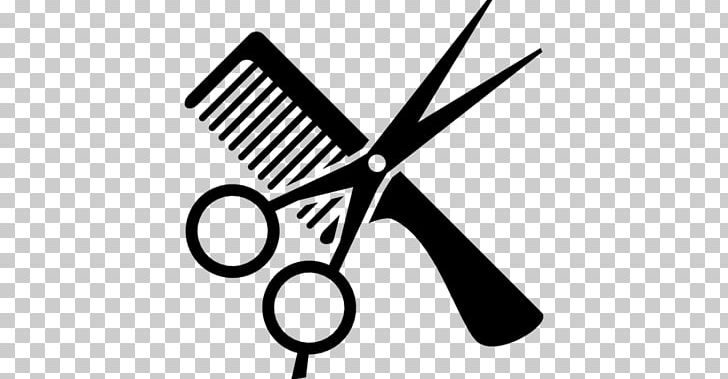 Comb Cosmetologist Hair-cutting Shears PNG, Clipart, Barber, Beauty Parlour, Black And White, Comb, Computer Icons Free PNG Download