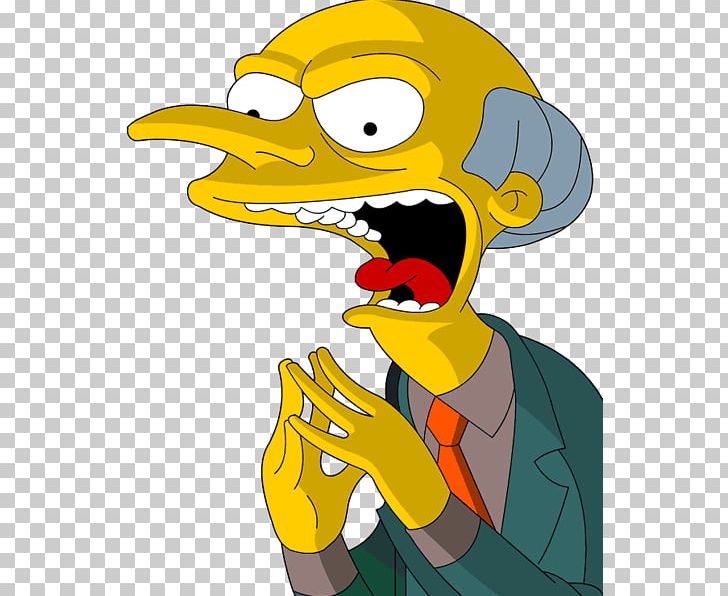 Mr. Burns Homer Simpson Waylon Smithers Principal Skinner Ned Flanders PNG, Clipart, Art, Beak, Bird, Burns, Cartoon Free PNG Download