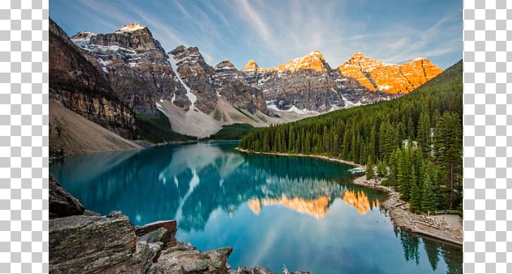 Moraine Lake Banff Lake Louise United States Hotel PNG, Clipart, Americas, Banff, Banff National Park, Computer Wallpaper, Landscape Free PNG Download