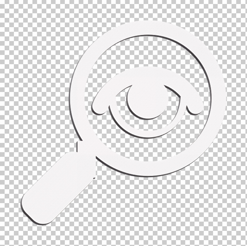 Icon Find Icon Eye On Magnifying Glass Icon PNG, Clipart, Blackandwhite, Circle, Eye On Magnifying Glass Icon, Find Icon, Icon Free PNG Download