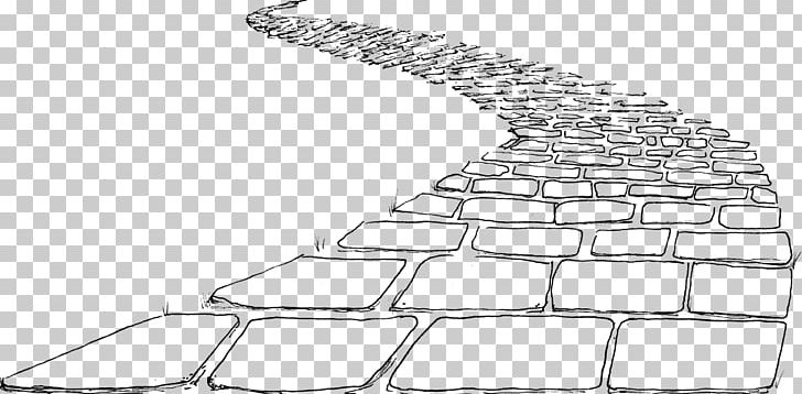 yellow brick road clipart black and white