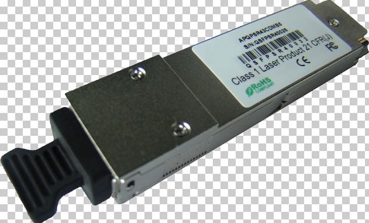 QSFP Small Form-factor Pluggable Transceiver Optical Fiber XFP Transceiver PNG, Clipart, Electronic Component, Electronics, Global Positioning System, Gps Signals, Hardware Free PNG Download