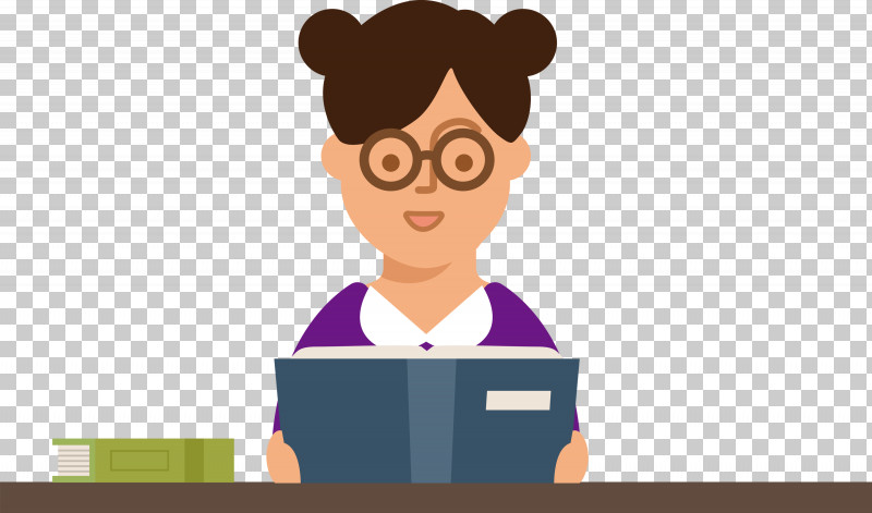 Teacher Reading Book PNG, Clipart, Behavior, Book, Business, Cartoon, Happiness Free PNG Download