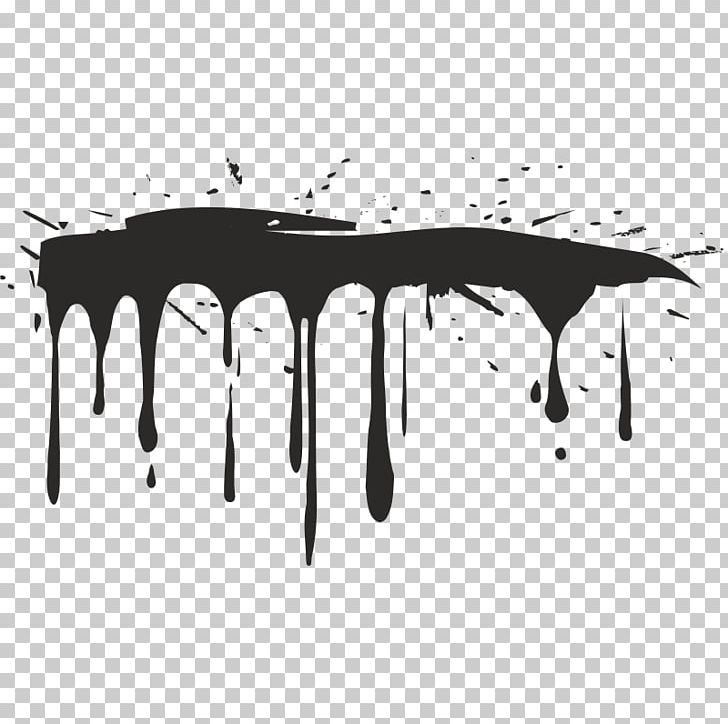 Drip Painting PNG, Clipart, Aerosol Paint, Angle, Black, Black And White, Brand Free PNG Download